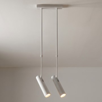 Brilagi - Lustre em haste SELE 2xGU10/30W/230V branco