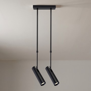 Brilagi - Lustre em haste SELE 2xGU10/30W/230V preto
