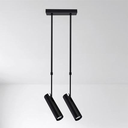 Brilagi - Lustre em haste SELE 2xGU10/30W/230V preto