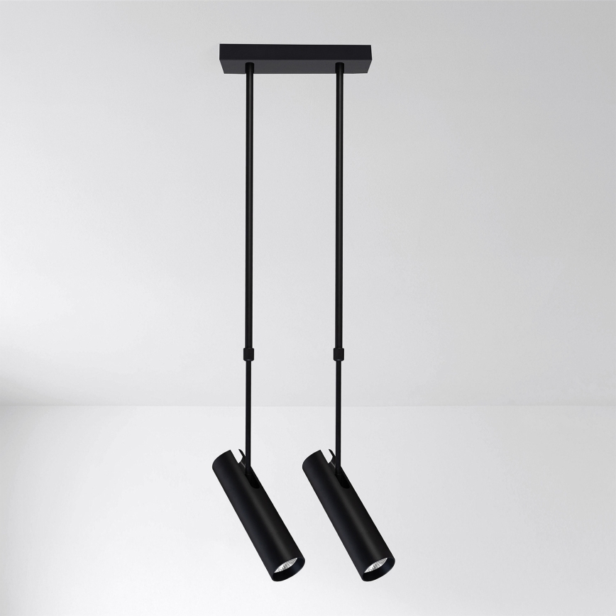 Brilagi - Lustre em haste SELE 2xGU10/30W/230V preto