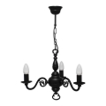 Brilagi - Lustre IMPERO suspenso por corrente 3xE14/60W/230V preto