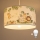 Brilagi - Lustre infantil LED suspenso por cabo BOBO 1xE27/60W/230V Ø 35 cm branco/estampa selva