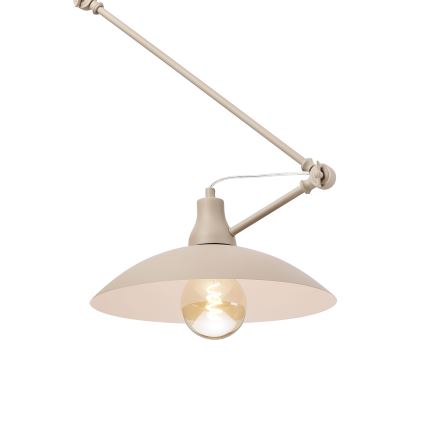 Brilagi - Lustre LED ajustável em haste IRONBEAM 1xE27/60W/230V bege