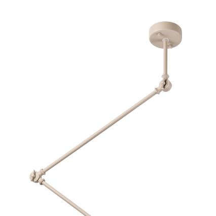 Brilagi - Lustre LED ajustável em haste IRONBEAM 1xE27/60W/230V bege