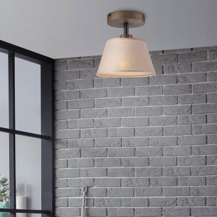 Brilagi - LED Plafon ANTHONY 1xE14/60W/230V carvalho nogueira/bege