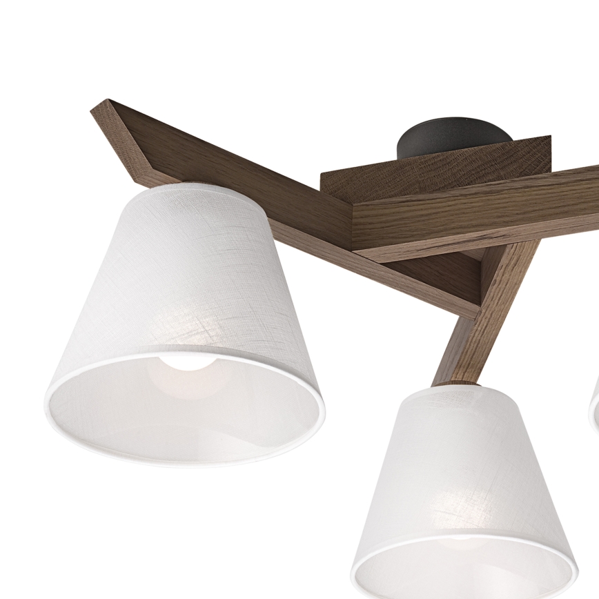 Brilagi - LED Plafon ANTHONY 3xE14/40W/230V carvalho nogueira/branco