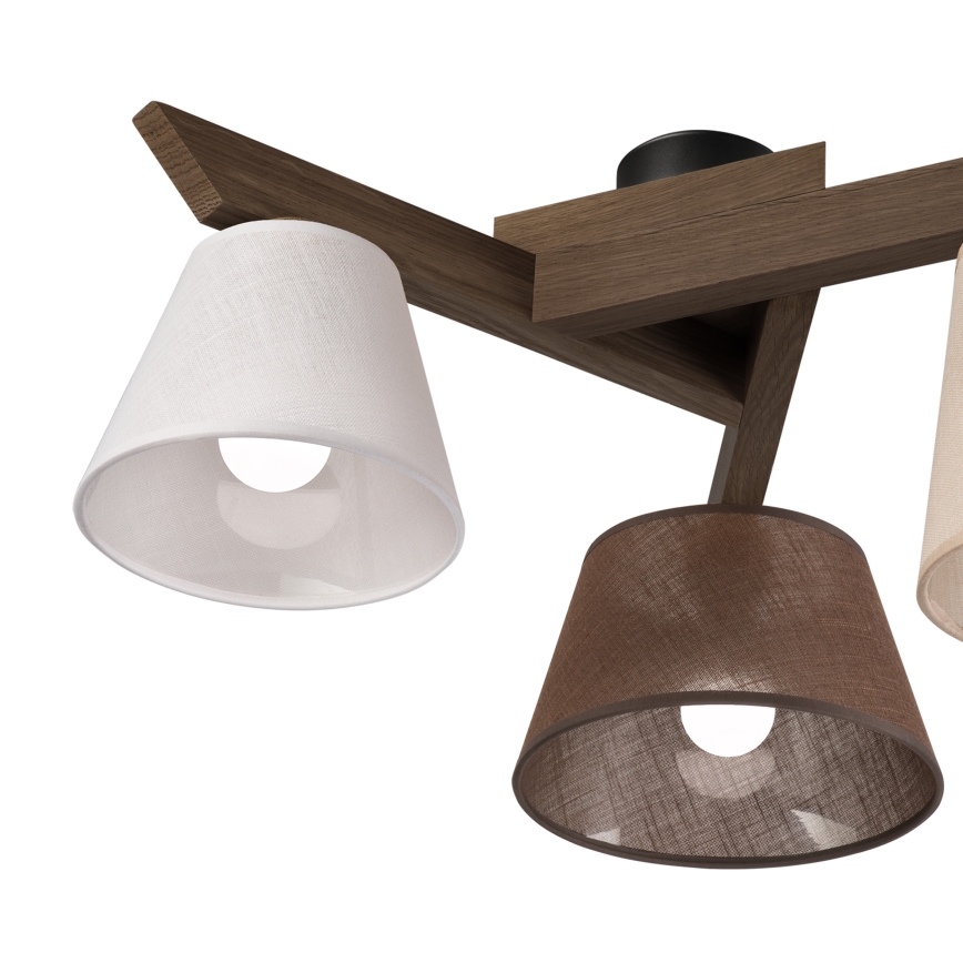 Brilagi - LED Plafonier ANTHONY 3xE14/40W/230V carvalho nogueira