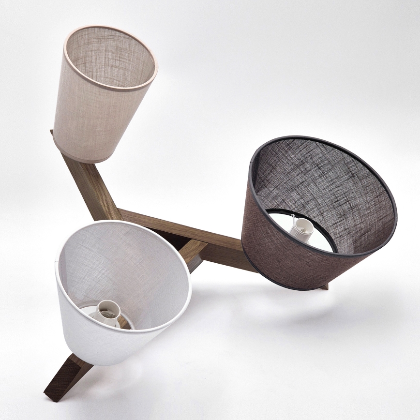 Brilagi - LED Plafonier ANTHONY 3xE14/40W/230V carvalho nogueira