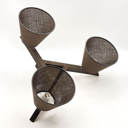 Brilagi - LED Plafonier ANTHONY 3xE14/40W/230V carvalho nogueira/marrom