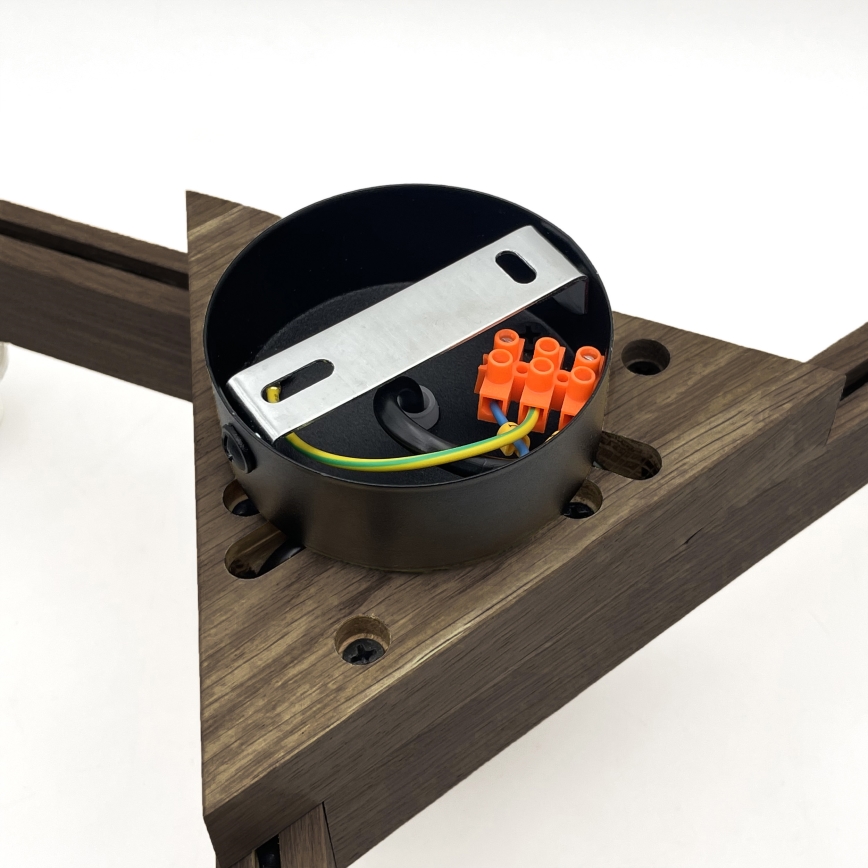 Brilagi - LED Plafonier ANTHONY 3xE14/40W/230V carvalho nogueira/marrom