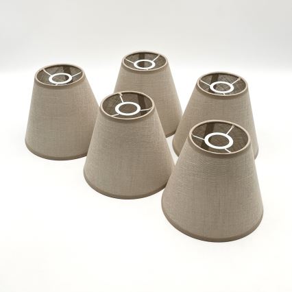 Brilagi - LED Plafon ANTHONY 5xE14/40W/230V carvalho nogueira/bege