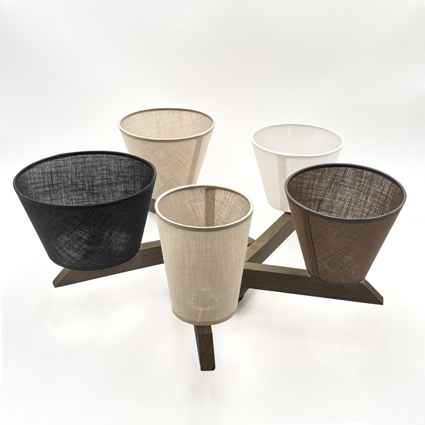 Brilagi - LED Plafon ANTHONY 5xE14/40W/230V carvalho nogueira