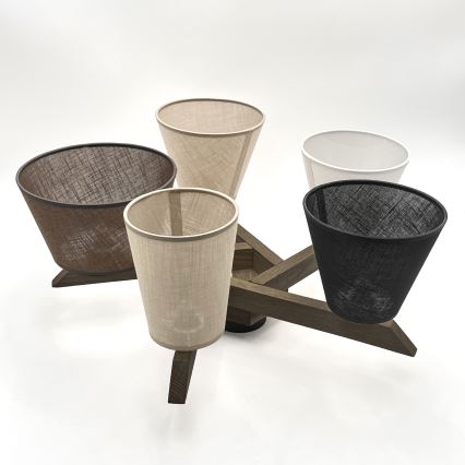 Brilagi - LED Plafon ANTHONY 5xE14/40W/230V carvalho nogueira