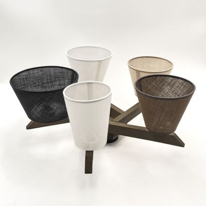 Brilagi - LED Plafon ANTHONY 5xE14/40W/230V carvalho nogueira