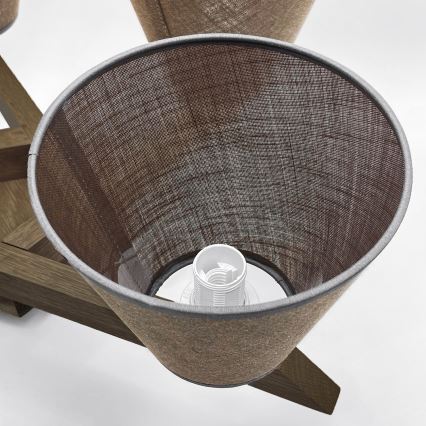 Brilagi - LED Plafonier ANTHONY 5xE14/40W/230V carvalho nogueira/marrom