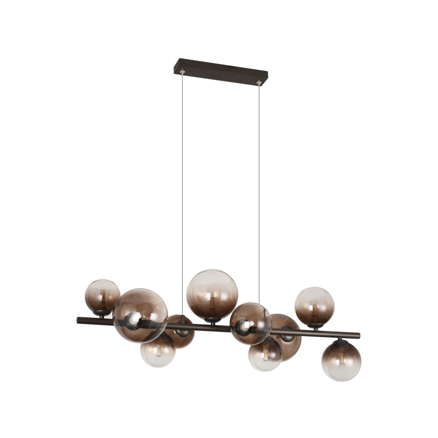 Brilagi - Lustre LED com cabo MILLA 10xG9/3W/230V castanho/castanho fumado
