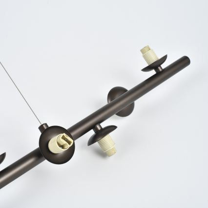 Brilagi - Lustre LED com cabo MILLA 10xG9/3W/230V castanho/castanho fumado