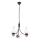 Brilagi - Lustre LED com corrente COTTAGE 3xE14/40W/230V carvalho/preto/branco