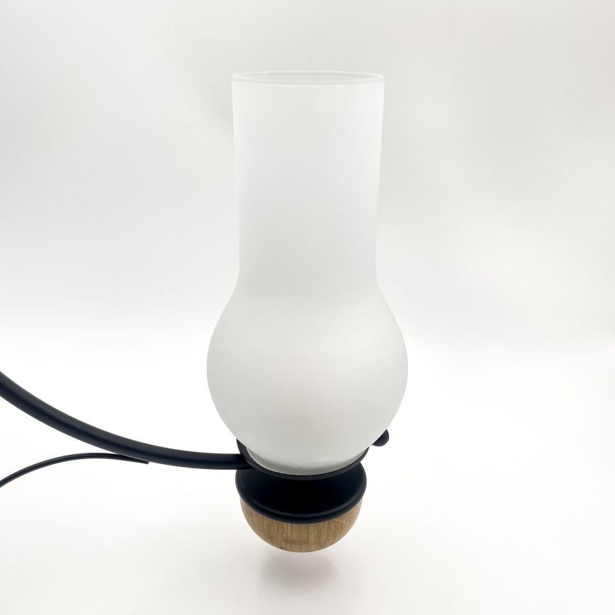Brilagi - Lustre LED com corrente COTTAGE 3xE14/40W/230V carvalho/preto/branco