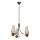 Brilagi - Lustre LED com corrente COTTAGE 3xE14/40W/230V faia/castanho/bege fumado