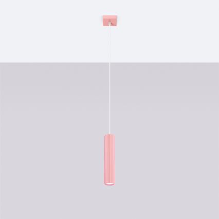 Brilagi - Lustre LED CRESTO suspenso em cabo 1xGU10/10W/230V, rosa