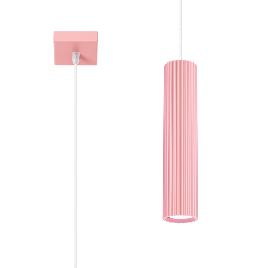 Brilagi - Lustre LED CRESTO suspenso em cabo 1xGU10/10W/230V, rosa