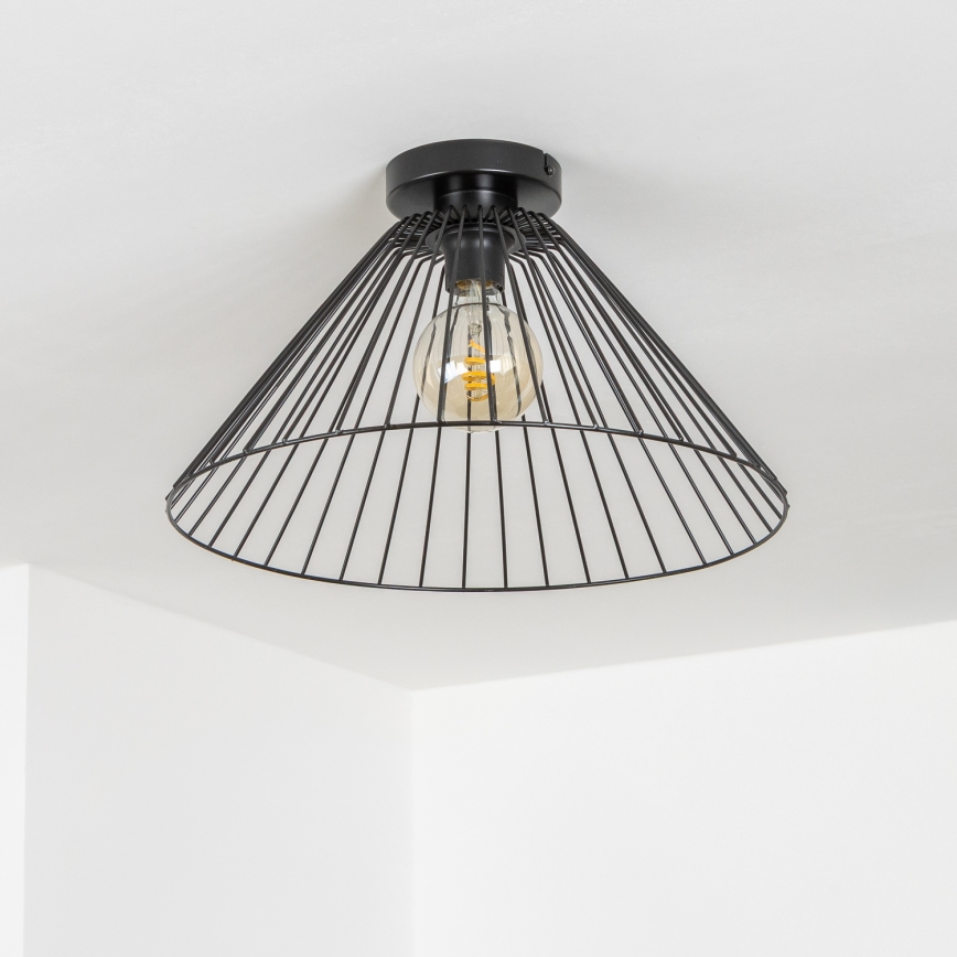 Brilagi - Lustre LED de aplicação no tecto CERIA WIRE 1xE27/40W/230V Ø 45 cm preto