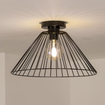 Brilagi - Lustre LED de aplicação no tecto CERIA WIRE 1xE27/40W/230V Ø 45 cm preto