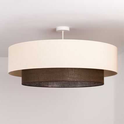 Brilagi - Lustre LED de montagem aparente BOHO STYLE 3xE27/15W/230V Ø 80 cm creme/castanho