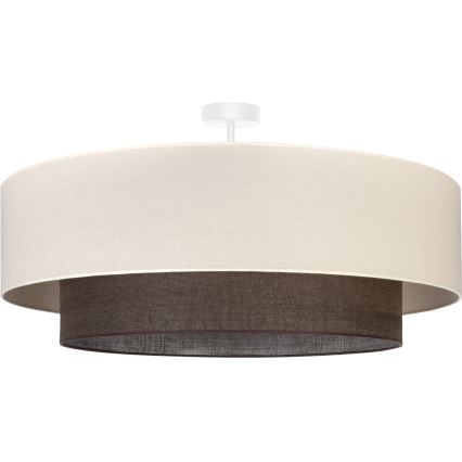 Brilagi - Lustre LED de montagem aparente BOHO STYLE 3xE27/15W/230V Ø 80 cm creme/castanho