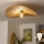 Brilagi - Lustre LED de montagem aparente CERIA BOHO 1xE27/40W/230V Ø 80 cm ráfia/carvalho
