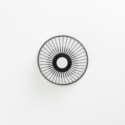 Brilagi - Lustre LED de montagem em superfície CERIA WIRE 1xE27/40W/230V Ø 80 cm preto/carvalho