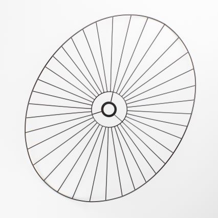 Brilagi - Lustre LED de montagem superficial CERIA WIRE 1xE27/40W/230V 60x80 cm preto/carvalho