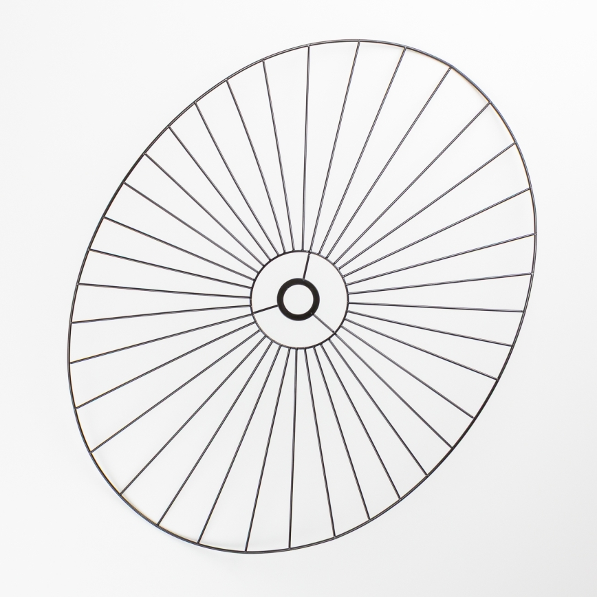 Brilagi - Lustre LED de montagem superficial CERIA WIRE 1xE27/40W/230V 60x80 cm preto/carvalho