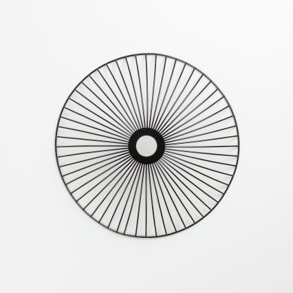 Brilagi - Lustre LED de montagem superficial CERIA WIRE 1xE27/40W/230V Ø 26 cm preto/carvalho