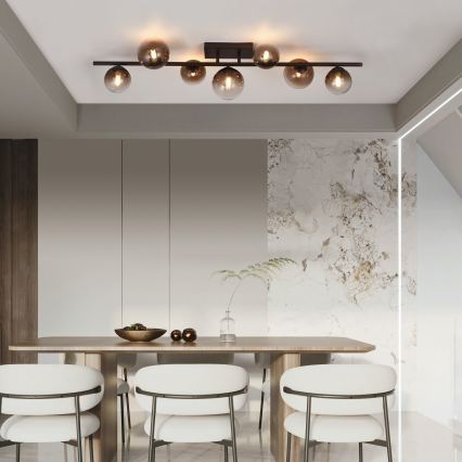 Brilagi - Lustre LED de Montagem Superficial MILLA 7xG9/3W/230V castanho/castanho fumado