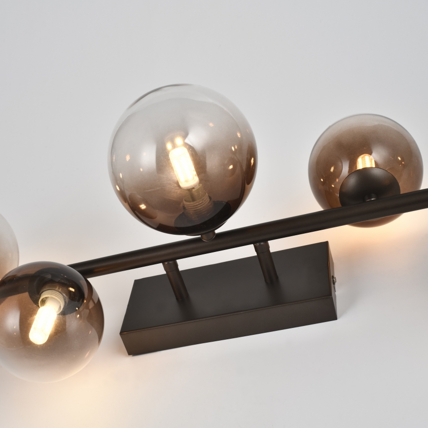 Brilagi - Lustre LED de Montagem Superficial MILLA 7xG9/3W/230V castanho/castanho fumado