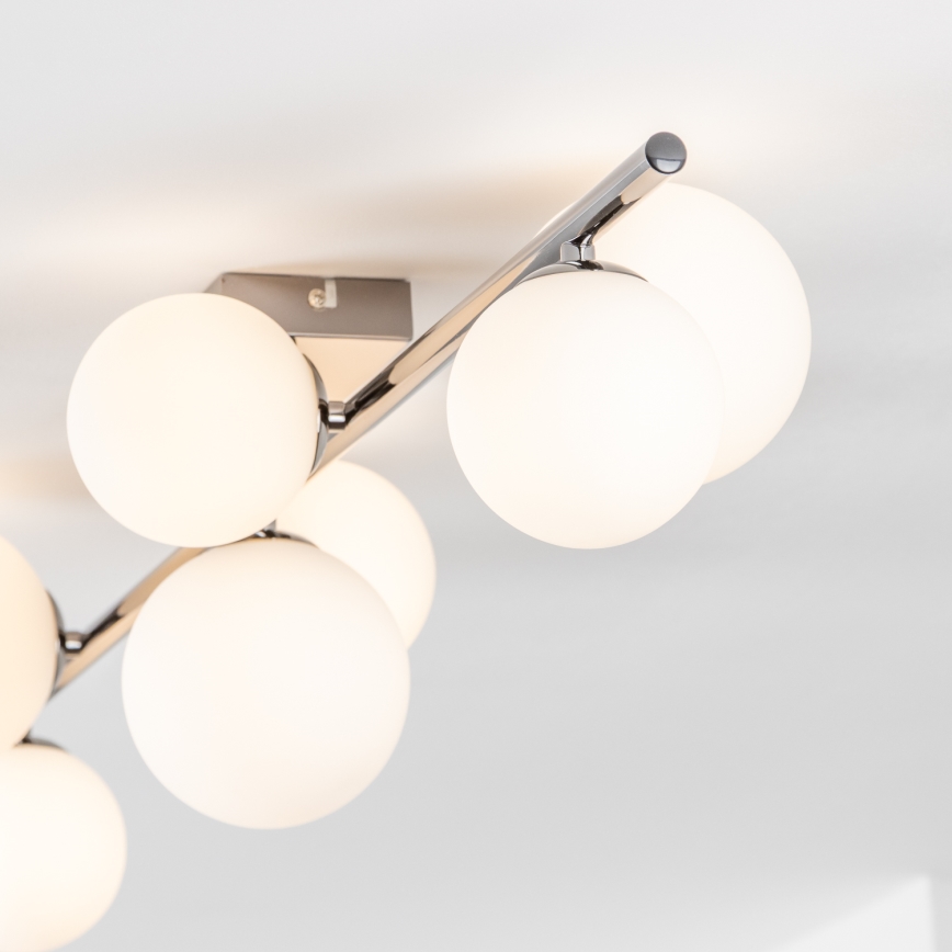 Brilagi - Lustre LED de montagem superficial para tecto MILLA 7xG9/3W/230V preto cromo/branco