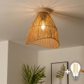 BRILAGI - Lustre LED de sobrepor CERIA BOHO 1xE27/40W/230V Ø 30 cm castanho/carvalho