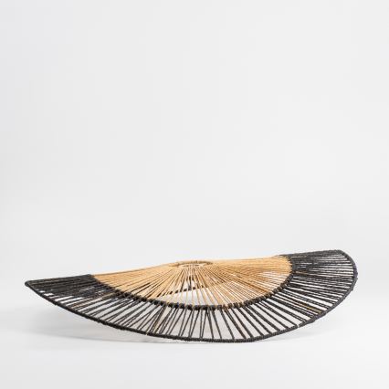 Brilagi - Lustre LED sobreposto CERIA BOHO 1xE27/40W/230V Ø 80 cm preto/castanho/carvalho