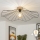 Brilagi - Lustre LED de sobrepor CERIA WIRE 1xE27/40W/230V Ø 80 cm preto/carvalho