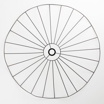 Brilagi - Lustre LED de sobrepor CERIA WIRE 1xE27/40W/230V Ø 80 cm preto/carvalho