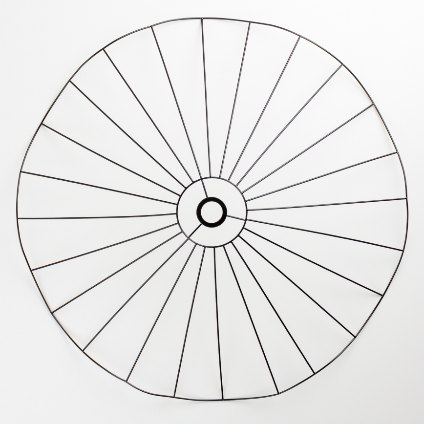 Brilagi - Lustre LED de sobrepor CERIA WIRE 1xE27/40W/230V Ø 80 cm preto/carvalho