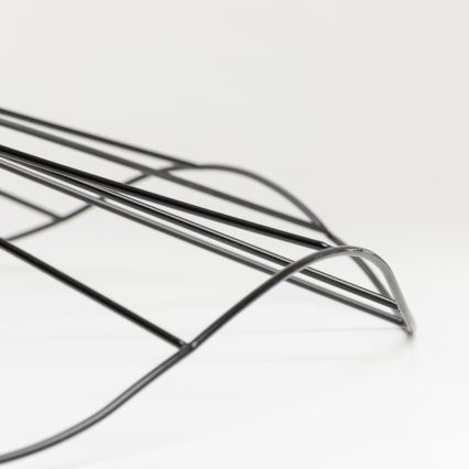 Brilagi - Lustre LED de sobrepor CERIA WIRE 1xE27/40W/230V Ø 80 cm preto/carvalho