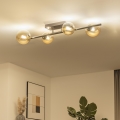 Brilagi - Lustre LED de Sobrepor MILLA 4xG9/3W/230V, preto com acabamentos cromados e dourados
