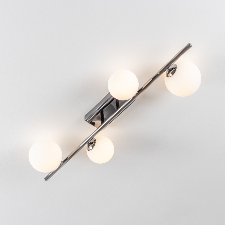 Brilagi - Lustre LED de sobrepor MILLA 4xG9/3W/230V preto cromado/branco