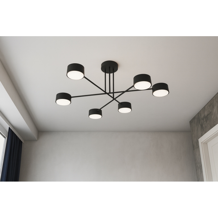 Brilagi - Lustre LED de sobrepor MONO 6xGX53/30W/230V preto