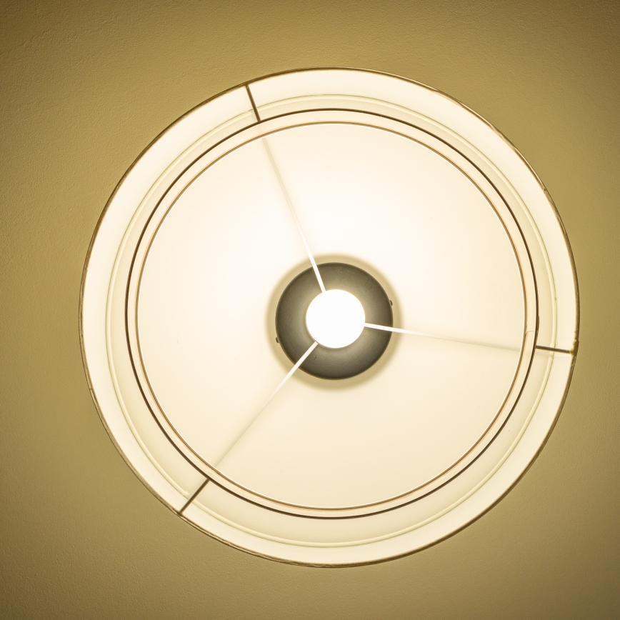 Brilagi - Lustre LED de superfície CERIA 1xE27/40W/230V Ø 50 cm branco/bege