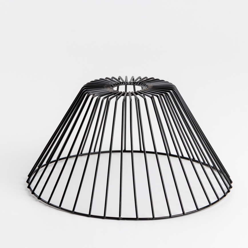 Brilagi - Lustre LED de superfície CERIA WIRE 1xE27/40W/230V diâmetro 30 cm preto/carvalho