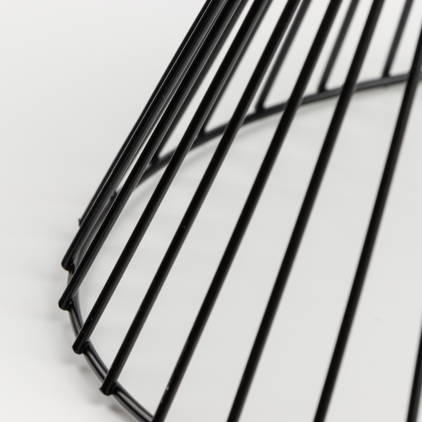Brilagi - Lustre LED de superfície CERIA WIRE 1xE27/40W/230V diâmetro 30 cm preto/carvalho
